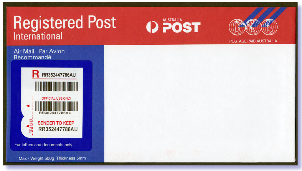 Tracked mail ESSENTIAL in Australia. Microprinting on Canada stamps
